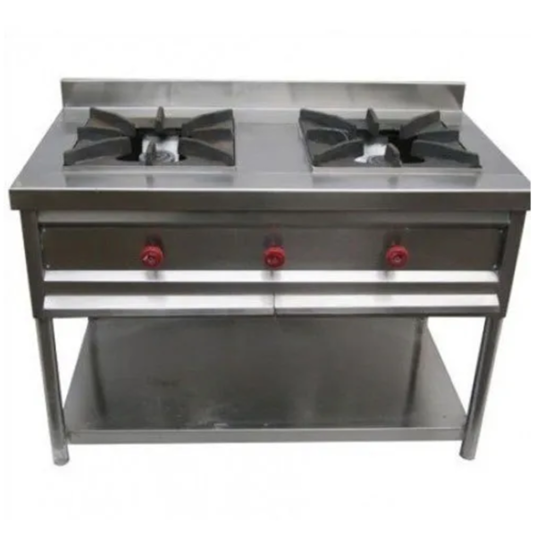 Kiran Enterprises Stainless Steel Two Burner Range