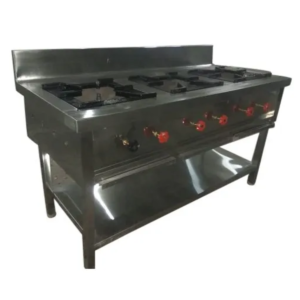 Stainless Steel 3 Three Burner Range, for Cooking