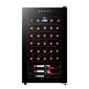 Arctic King Premium 34 Bottle Wine Cooler, Glass Door, AWCA034ADB