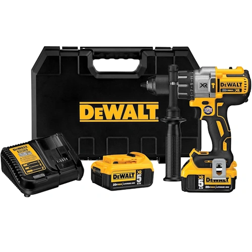 DEWALT 20V MAX XR Hammer Drill Kit, Brushless, 3 Speed, Cordless (DCD996P2)
