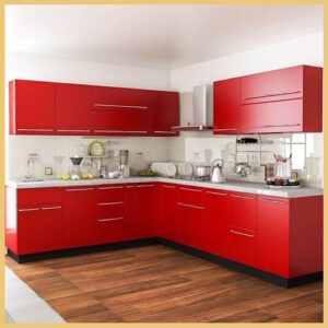 l shape pvc modular kitchen