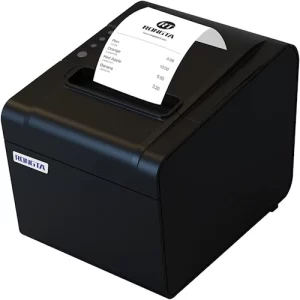 POS Printer, 80mm USB Thermal Receipt Printer, Restaurant Kitchen Printer with Auto Cutter Support Cash Drawer,USB Serial Ethernet Interface