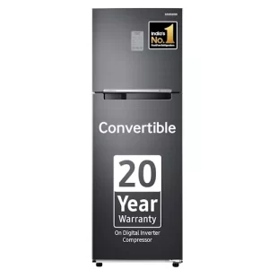 Samsung 256 L, 3 Star, Convertible, Digital Inverter Double Door Refrigerator