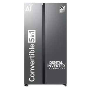 Samsung 653 L, 3 Star, Double Door Side By Side AI Smart Refrigerator