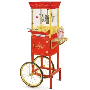Popcorn machine with cart