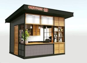 Fix Counter cum Outlet Wooden & Mild Steel 6x8