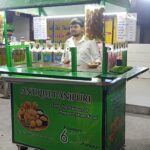 Mild Steel Panipuri Vending Machine 6 Flavors 18 Nozzle